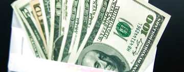 FX №56063 Обложка. доллары в конверте.